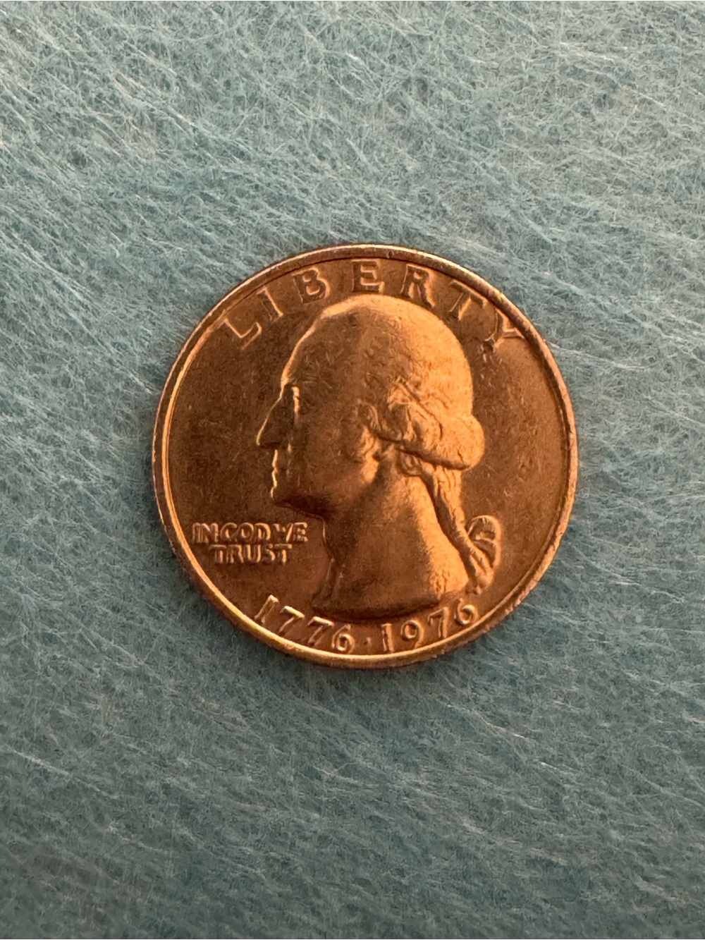 1976 US Bicentennial Quarter - Silver Tone